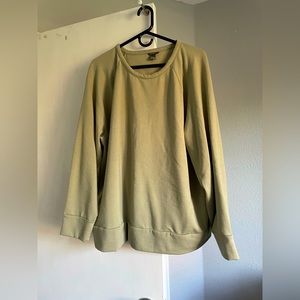 Eddie Bauer Green Long Sleeve Sweater Top